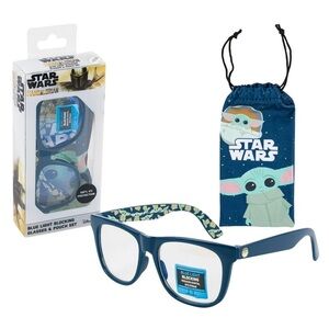 Star Wars The Mandalorian Blue Light Blocking Glasses & Pouch Set -UV protection